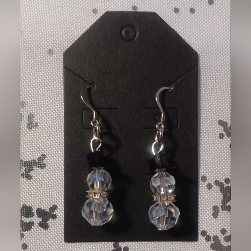 Snowman Earrings New Handmade
